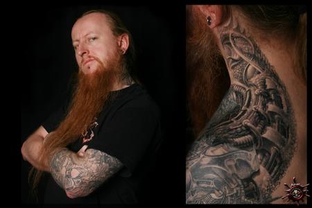 Tattoos - Grzegorz Kogut - Biomechanical Filler with Bazilisek - 56282